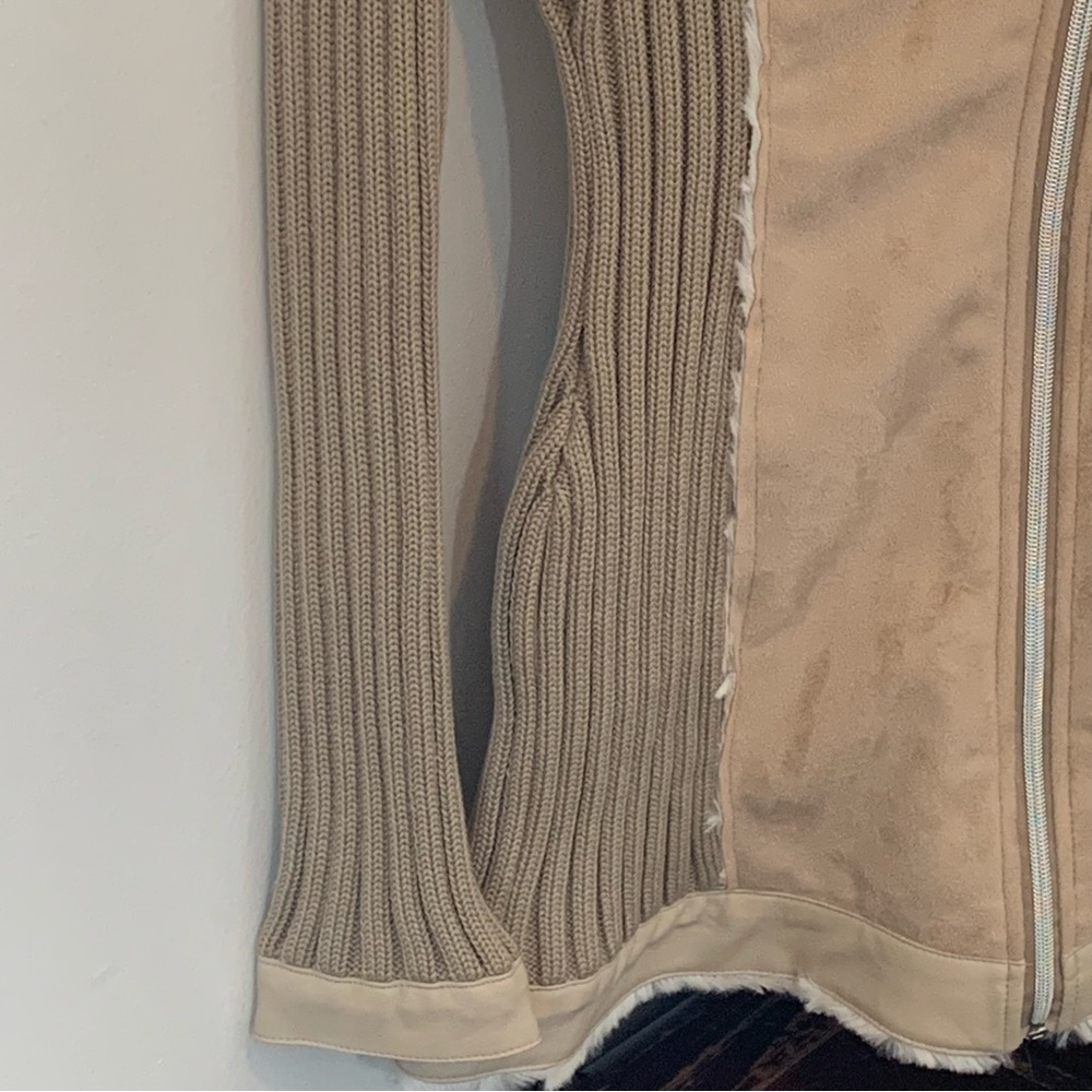 Venus Vegan Suede Sweater Jacket - Picture 2 of 13